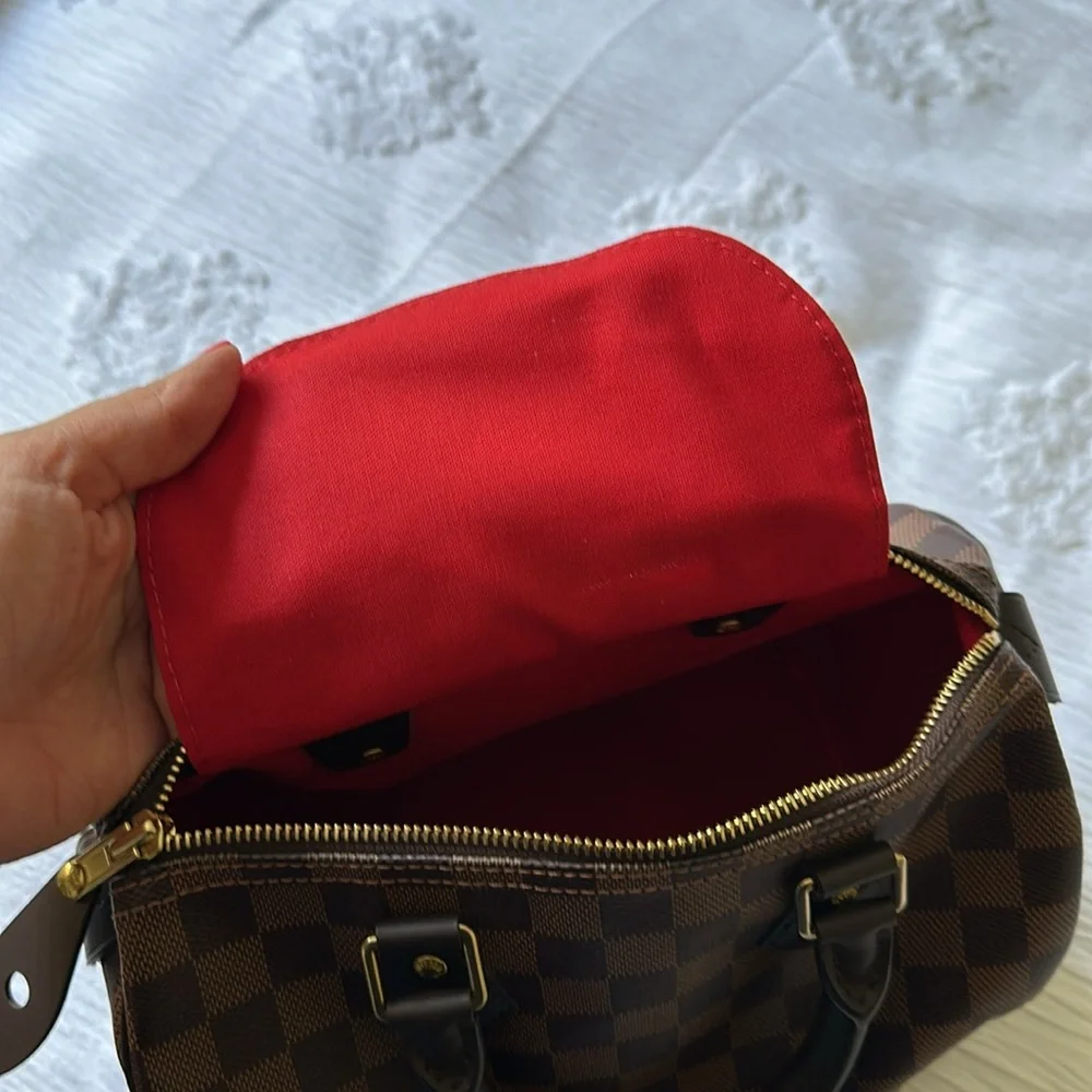 LIKE NEW LOUIS VUITTON SPEEDY 25 DAMIER EBENE - Picture 11 of 15